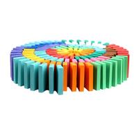 Wooden Tumbling Blocks, 120 Pcs Building Block Tiles, Stacking Racing | 500g Education Racing Game Family Game for Kids, Child-Safe Enjoyment