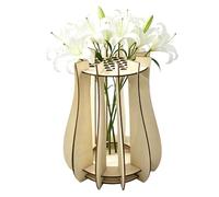 Wooden Vase Block - Floral Structure Holder, Interlocking Design with Artistic Arrangement, Creative Decor, Room Accent, Display Stand for Organizing Flowers and Aesthetic Interior Presentation