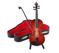 Wooden Violin Model, Musical Instrument Statue, Exquisite Violins Craft Portable Compact Versatile Ideal for Elegant Desktop Decor & Accessories, 4.72 Inches