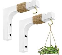 Wooden Wall Hook for Plantas Colgantes Wall Bracket Elegant Wood for Indoor and Outdoor Decor Square Planta para Balcony Garden Living Room Easy Installation