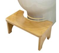 Wooden WC Step Stool - Ergonomic Footrest Seat, Poop Stool, Soporte de posición en cuclillas para baño, hogar, camping, ducha y viajes | Ideal para adultos, niños y ancianos y confort diario