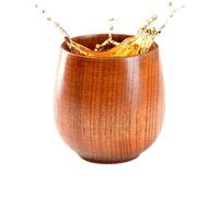 Wooden Whiskey Glass - Spirit Drinking Cup for Tasting Moments | Natural Wood Exterior with Stainless Steel Liner, Insulated Liquor Tumbler, Bar Home Beverage Enjoyment Temperature 3.15x2.56 in