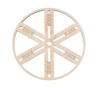 Wooden Wick Centering Tool - Candle Making Wick Holder | Balancing Stick Multiple Wicks | Flat Round Neck Stabilizer For Soy Wax Candles Jars, Crafting Supplies, Reusable Wicks Guide Instrument