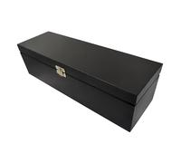 Wooden World - Caja de almacenamiento de vino accesorios para vino cofre de madera para regalo - Negro