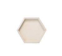 Wooden World - Caja de panal hexagonal geométrica de madera Contenedor profundo hecho a mano para joyería nueces galletas dulces otros bocadillos - decoupage DIY