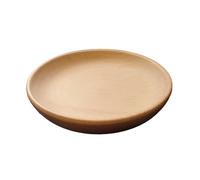 Wooden World - Cuenco de madera ecológico para snacks y pequeños objetos con borde bajo - 13 cm