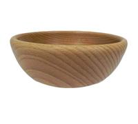 Wooden World Cuenco decorativo de madera para frutas y nueces - Cuenco de madera de haya natural estilo rústico para aperitivos - 12 cm