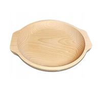Wooden World - Plato decorativo de madera para servir comidas y aperitivos - redondo