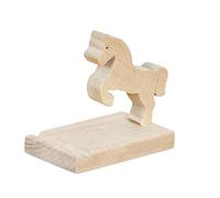 Wooden World - Soporte para móvil ecológico de Madera con Figura de Caballo