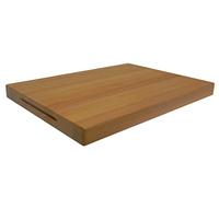 Wooden World Tabla de cortar de madera de roble, muy sólida de 38 x 29 x 4 cm