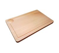 Wooden World - Tabla de cortar ecológica gastronómica de madera maciza - 32 x 21 x 1,5 cm