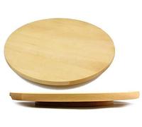 Wooden World - Tabla giratoria Lazy Susan redonda. Circular de madera giratoria. Para servir pizza de 40 cm.