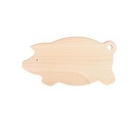 Wooden World - Wooden World - Tabla de cortar de madera, tabla para servir aperitivos o decoración de cocina - en forma de cerdo