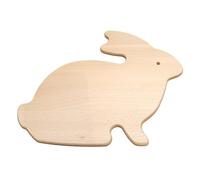 Wooden World - Wooden World - Tabla de cortar de madera, tabla para servir aperitivos o decoración de cocina - en forma de conejo