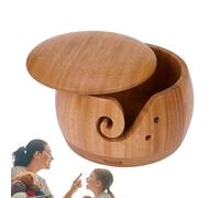 Wooden Yarn Bowl - Pro | Wool Holder - Bol À Laine En Bois Support De Rangement Pour Laine À Tricoter Organisateur De Kit D'Accessoires De Crochet Fait Main Pour Débutants Performance | 2026 Pro
