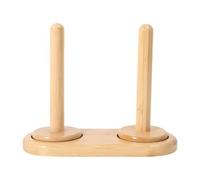 Wooden Yarn Holder Spinner - Double Ended Thread Ball Dispenser | Spindle Spool Holder For Crochet Knitting Embroidery | For Knitting Lovers Crocheters Enthusiasts Women | Wood 21x9.3x17cm
