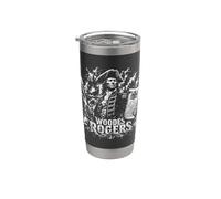 Woodes Rogers Cazador de piratas Nassau Bahamas Vaso térmico de acero inoxidable de doble pared