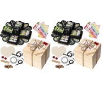 WoodExplosionBox Explosion Box Negra en una Caja de Madera - Caja de Sorpresa con Fotos - Idea de Regalo Perfecta - Compromiso - Aniversario Día de San Valentín Día de la Madre - Caja de Explosión DIY