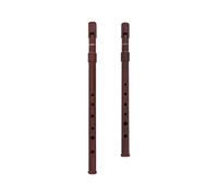 Woodi WI-921W WI-922W - Juego de 2 silbatos irlandeses de madera, llave de Do y llave de silbato de peltre ABS