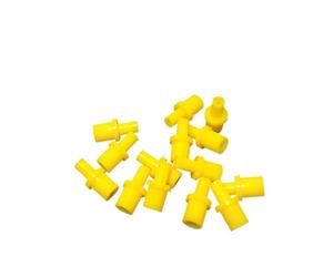 WoodJest 20 Piezas Herramienta de reparación de Mantenimiento de Cabezal de impresión Kit de líquido de Limpieza Pieza de Junta Hueca de Aire de Bombeo Amarillo Suave(Yellow 20pcs)