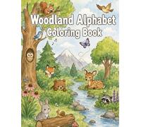 Woodland Alphabet Coloring Book for Kids: Fun and creative learning coloring pages for children Age 2-6