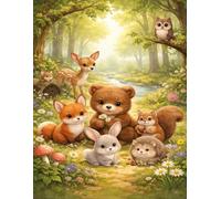 Woodland Animals Notebook: Forest-Themed Writing and Drawing Notebook for Kids and Nature Lovers 8.5 x 11: A charming woodland-themed notebook designed for creativity, writing,