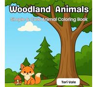 Woodland Animals: Simple & Cute Animal Coloring Book