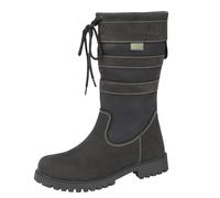 Woodland - Bota a la Pantorrilla de Cuero Encerado Entrada por Deslice, Con Cord