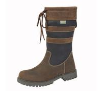 Woodland Bota a la Pantorrilla de Cuero Encerado Entrada por Deslice, (DF2256)