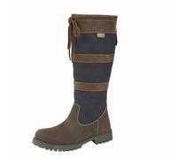 Woodland Bota a la Pantorrilla de Cuero Encerado Entrada por Deslice, (DF2257)