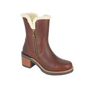 Woodland Botas a los Tobillos de Cueros Diseño Cremallera Doble para (DF2464)