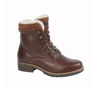 Woodland Botas de Campo de Cuero Cremallera YKK, con Cordones para (DF2247)