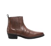Woodland Botas estilo oeste de cuero envejecido con elásticos (DF757)