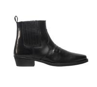 Gringos - Botas Estilo Oeste de Cuero Envejecido con elásticos Laterales y al Tobillo para Hombre (43 EU/Negro)