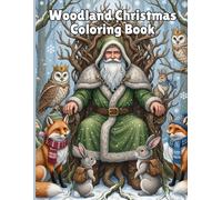 Woodland Christmas: Adult Coloring Book