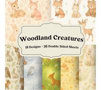 Woodland Creatures Scrapbook Paper: Gentle forest animals, natural textures, and cozy imagery for journals and collage