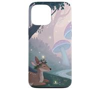 Woodland Deer and Setas Cottagecore Dreamscape Carcasa para iPhone 13 Pro Max