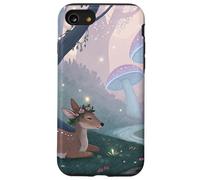 Woodland Deer and Setas Cottagecore Dreamscape Carcasa para iPhone SE (2020) / 7 / 8