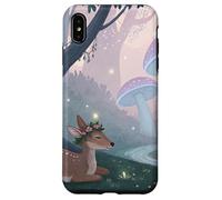 Woodland Deer and Setas Cottagecore Dreamscape Carcasa para iPhone XS Max