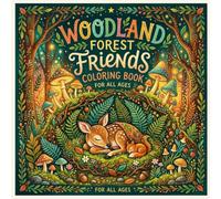 Woodland Forest Friends Coloring Book: A Magical Forest Adventure (or "A Cozy Forest Tale" - both appear on the cover) Author: Eliza Barker