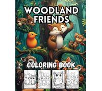 Woodland Friends: 40 Big and Bold Forest Animal Designs for Kids