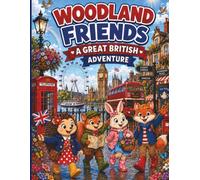 Woodland Friends Adventure Colouring Book for Kids: Featuring Famous UK Landmarks, Cute Forest Animals, and Fun Adventure Scenes