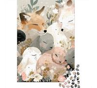 Woodland Friends Garden Puzzle Imposible,desafío for Adults Juego Educativo 1000 Piezas Obra De Arte De Juego De para Adultos Y Niños A Partir De 12 Años 38x26cm/1000pcs