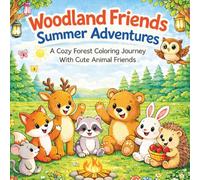 Woodland Friends Summer Adventures: A Cozy Forest Coloring Journey With Cute Animal Friends | 50+ Cute Illustrations | For All Ages| Enhance Your Creativity With AH Studio Coloring Book