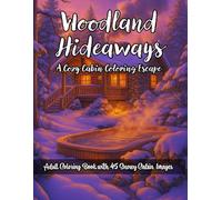 Woodland Hideaways: A Cozy Cabin Coloring Escape