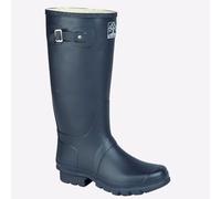 Woodland Hobart Impermeable Senderismo Wellies Corte Ancho Azul Marino Unisex