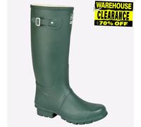 Woodland Hobart Impermeable Senderismo Wellies Corte Ancho Verde Unisex