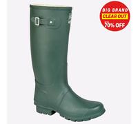 Woodland Hobart Impermeable Senderismo Wellies Corte Ancho Verde Unisex