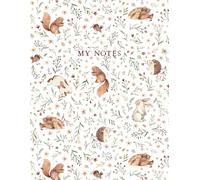 Woodland Meadow Blooms Notebook: Big 8.5 x 11 inch lined, adorned with delightful and nature inspired art