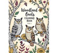 Woodland Owls Coloring Book Vol1